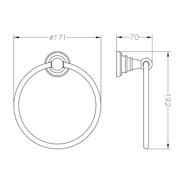 Sapho - Diamond - Törölközőtartó - 1318-06 – 2. kép