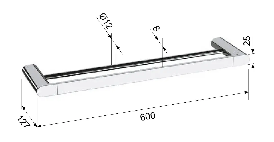Sapho - Flori - Törölközőtartó - RF011/15 – 2. kép