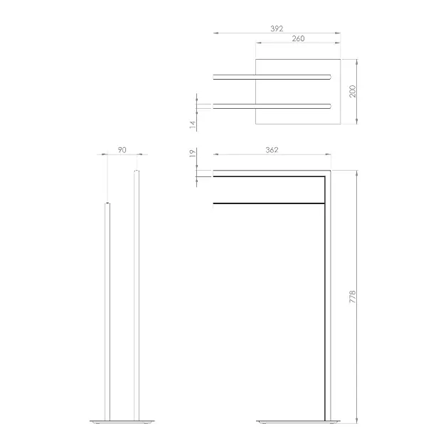 Sapho - Gedy Bathroom accessories - Törölközőtartó - 133113 – 2. kép