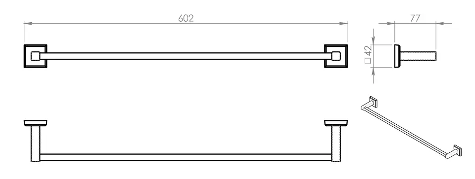Sapho - Gedy Colorado - Törölközőtartó - 692160 – 2. kép