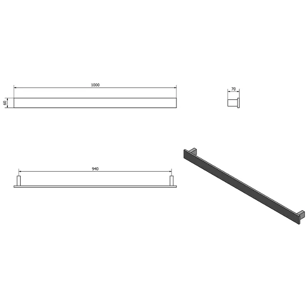 Sapho - Patron - Törölközőtartó - PX088 – 2. kép