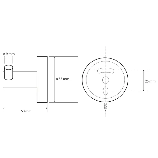 Sapho - X-Round - Törölközőtartó - XR202 – 2. kép