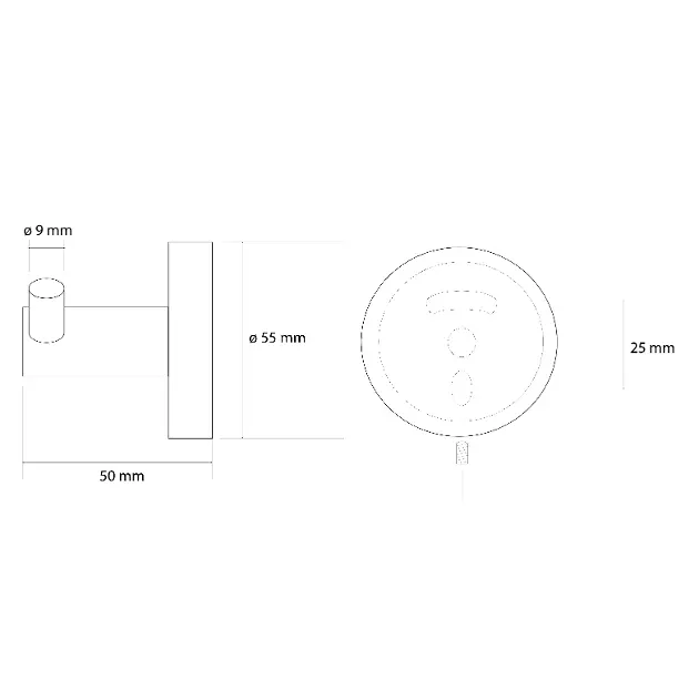 Sapho - X-Round - Törölközőtartó - XR202GB – 2. kép