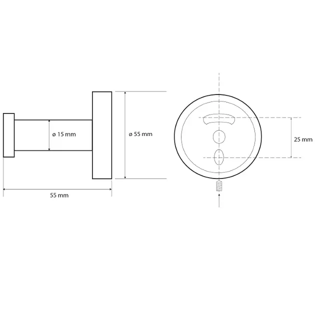 Sapho - X-Round - Törölközőtartó - XR203B – 2. kép