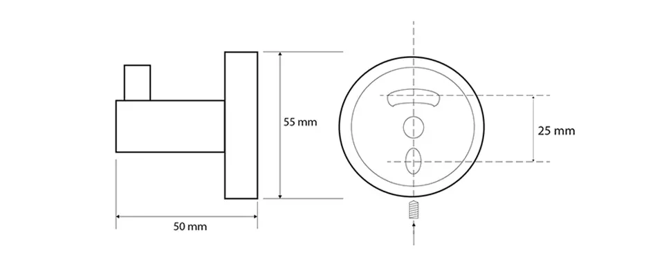 Sapho - X-Round - Törölközőtartó - XR205W – 2. kép