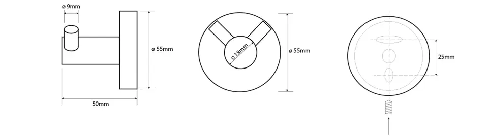 Sapho - X-STEEL - Törölközőtartó - XS200 – 2. kép