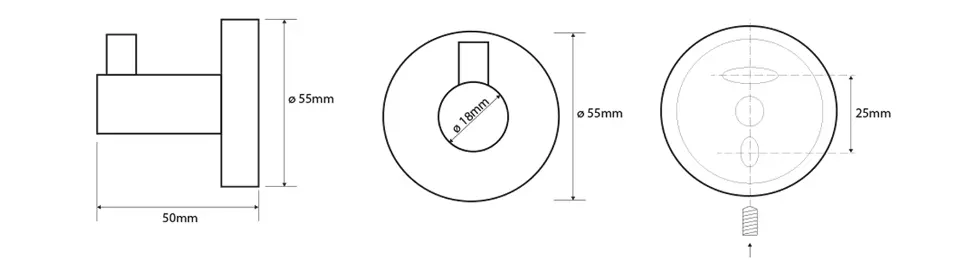 Sapho - X-STEEL - Törölközőtartó - XS201 – 2. kép