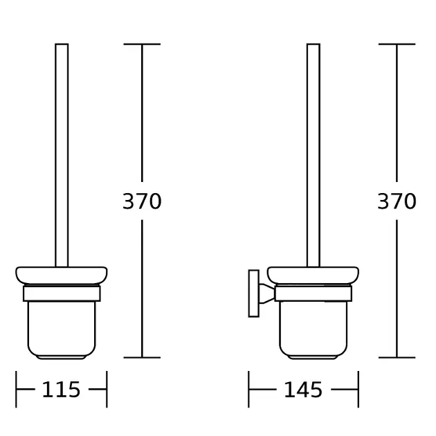 Aqualine - Samba - WC-kefe - SB208 – 2. kép