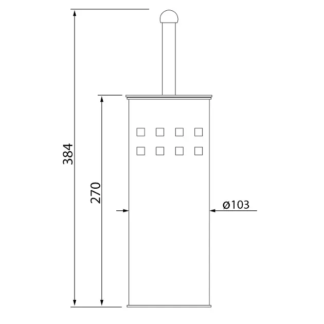 Aqualine - Simple Line - WC-kefe - 04002W – 2. kép