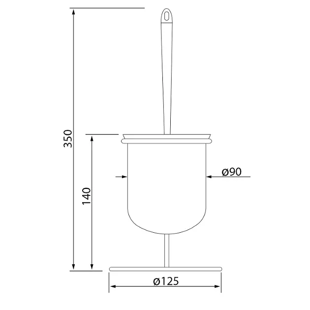 Aqualine - Simple Line - WC-kefe - GA1304 – 2. kép