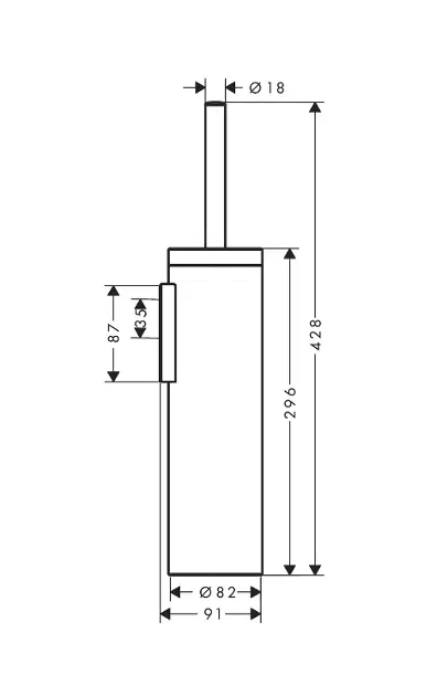 Axor - Universal Circular - WC-kefe - 42855820 – 2. kép