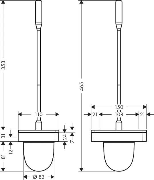 Axor - Universal - WC-kefe - 42835670 – 2. kép