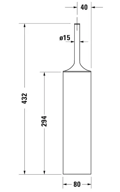 Duravit - Starck T - WC-kefe - 0099454600 – 2. kép