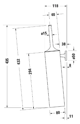 Duravit - Starck T - WC-kefe - 0099463400 – 2. kép