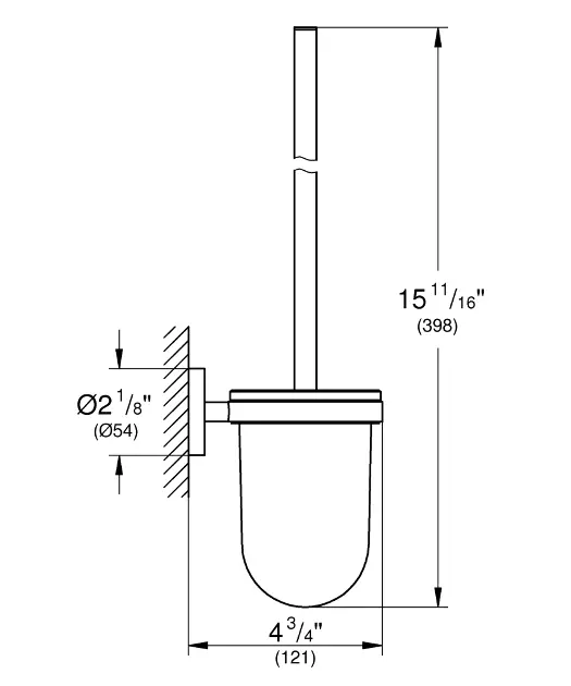 Grohe - Essentials - WC-kefe - 40374DA1 – 2. kép