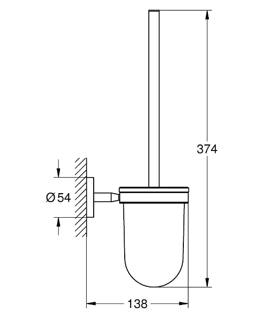 Grohe - QuickFix Start Cosmopolitan - WC-kefe - 41169000 – 2. kép