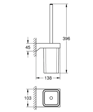 Grohe - Selection Cube - WC-kefe - 40857000 – 2. kép