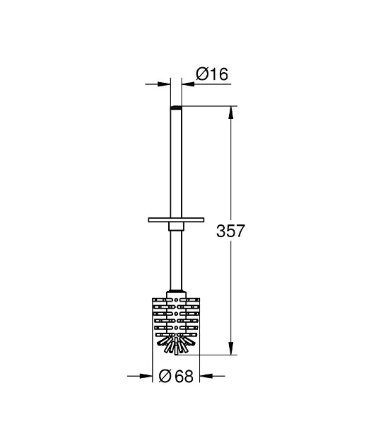 Grohe - Selection Cube - WC-kefe - 40868000 – 2. kép