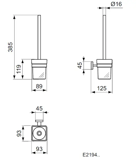 Ideal Standard - IOM Square - WC-kefe - E2194AA – 2. kép