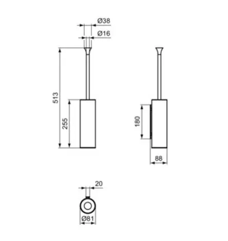 Ideal Standard - La Dolce Vita - WC-kefe - T5493GN – 2. kép