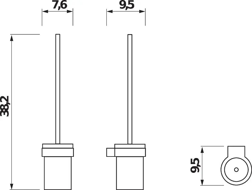 Jika - Pure - WC-kefe - H3843B10040001 – 2. kép