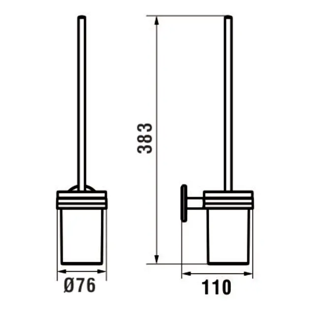 Laufen - Cana - WC-kefe - H3841310040001 – 2. kép