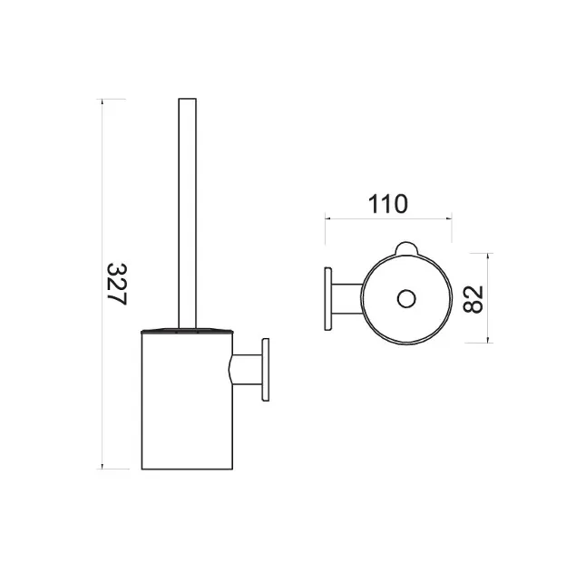 Novaservis - Ferro Smile - WC-kefe - ASM14BG – 2. kép