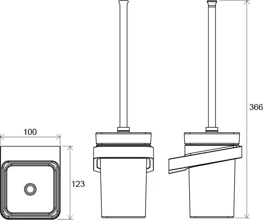 Ravak - 10° - WC-kefe - X07P330 – 2. kép