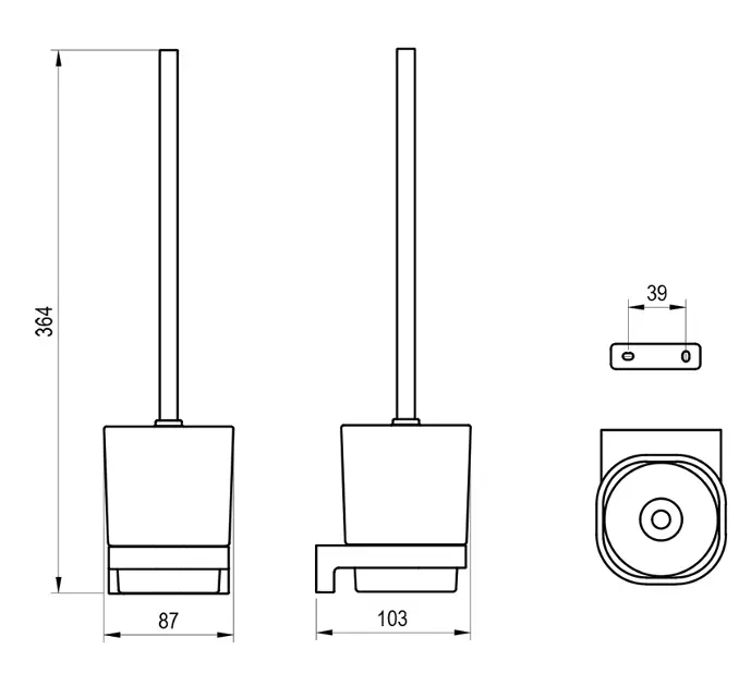 Ravak - Chrome - WC-kefe - X07P1371 – 2. kép
