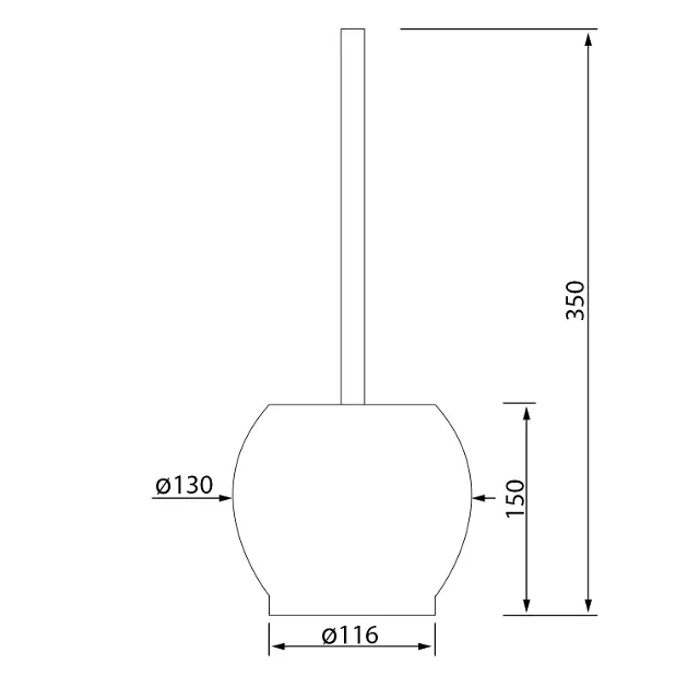 Sapho - Accessories - WC-kefe - GA1311 – 2. kép