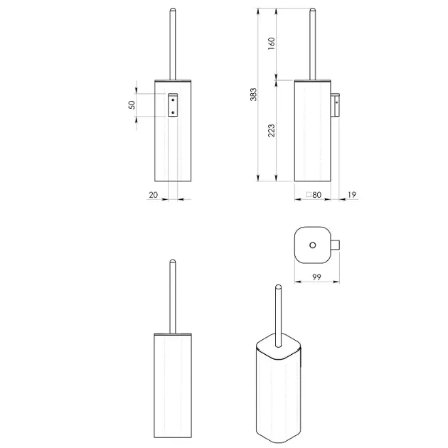 Sapho - Flori - WC-kefe - 32330314 – 2. kép