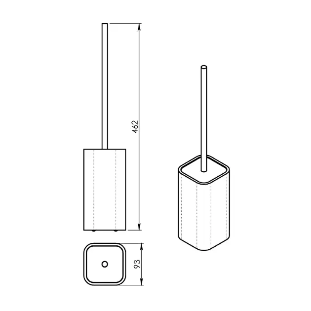 Sapho - Gedy Bathroom accessories - WC-kefe - 133314 – 2. kép