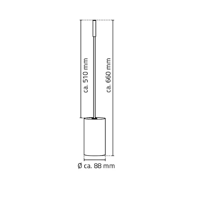 Sapho - Ridder Bathroom accessories - WC-kefe - A0170101 – 2. kép