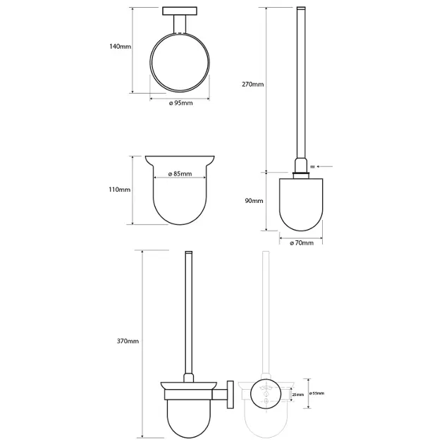 Sapho - X-Round - WC-kefe - XR303 – 2. kép