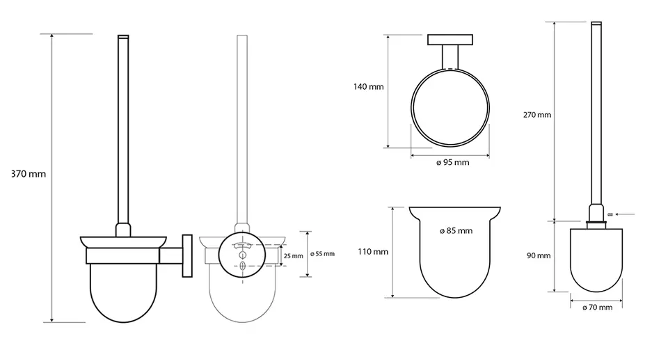 Sapho - X-Round - WC-kefe - XR303B – 2. kép