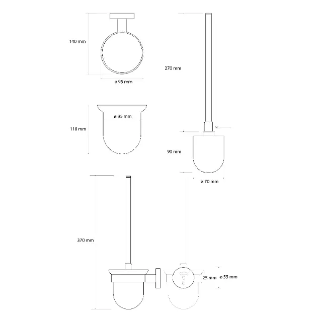 Sapho - X-Round - WC-kefe - XR303GB – 2. kép