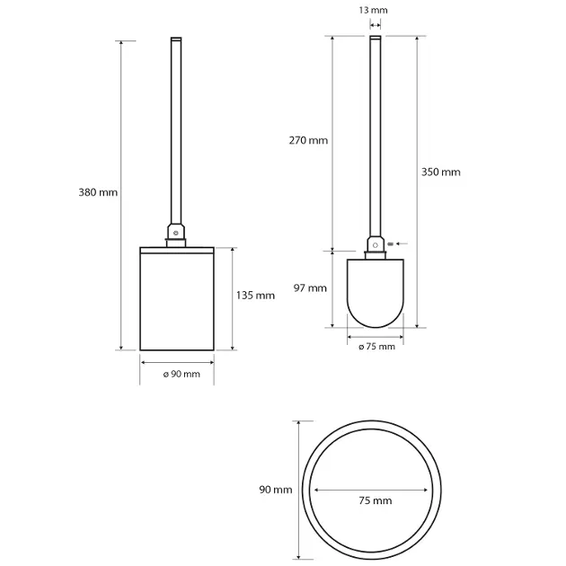 Sapho - X-Round - WC-kefe - XR306B – 2. kép