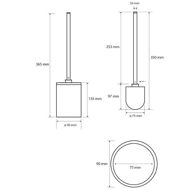 Sapho - X-Round - WC-kefe - XR306W – 2. kép
