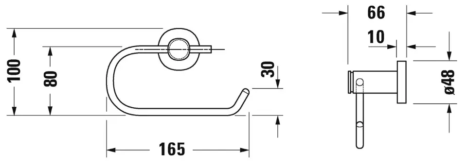 Duravit - D-Code - WC-papír tartó - 0099261000 – 2. kép