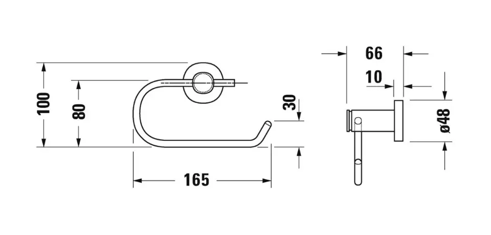 Duravit - D-Code - WC-papír tartó - 0099264600 – 2. kép