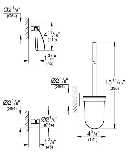 Grohe - Essentials - WC-papír tartó - 40407DC1 – 2. kép