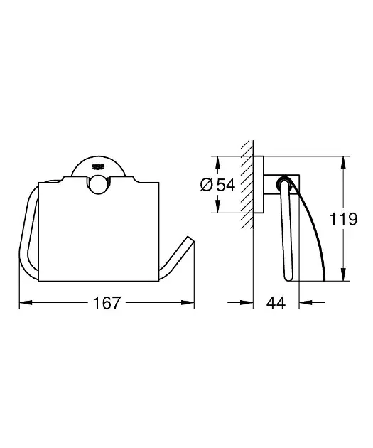 Grohe - QuickFix Start - WC-papír tartó - 41179DC0 – 2. kép