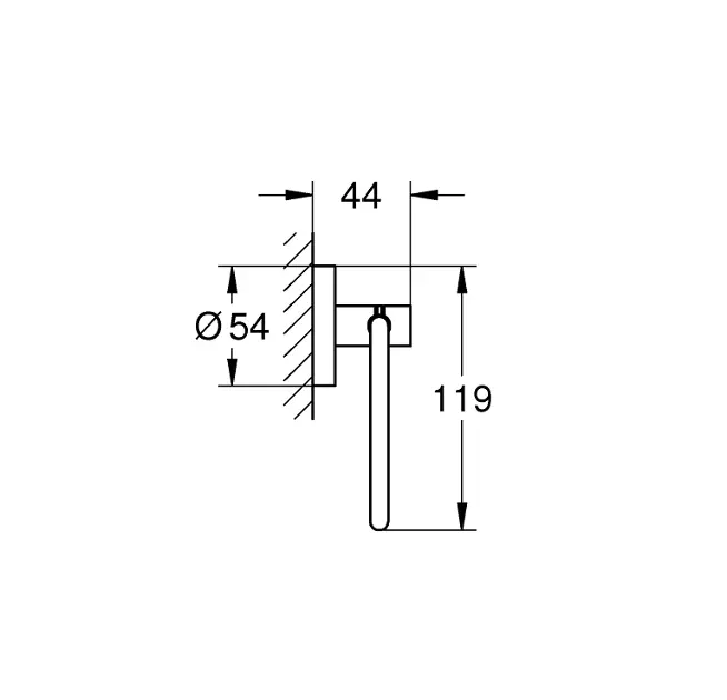 Grohe - QuickFix Start - WC-papír tartó - 41200000 – 2. kép