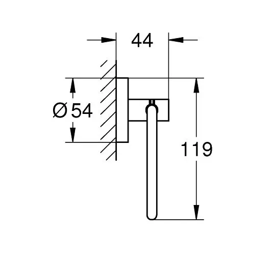 Grohe - QuickFix Start - WC-papír tartó - 412002430 – 2. kép