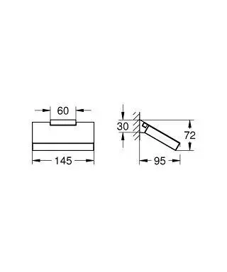 Grohe - Selection Cube - WC-papír tartó - 40781000 – 2. kép