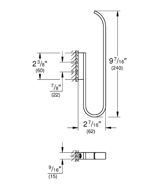 Grohe - Selection - WC-papír tartó - 41067EN0 – 2. kép