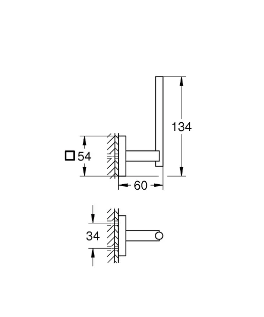 Grohe - Start Cube - WC-papír tartó - 409792430 – 2. kép