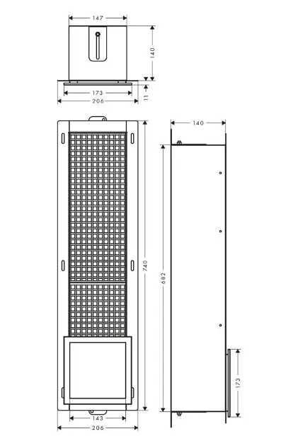 Hansgrohe - XtraStoris Original - WC-papír tartó - 56058700 – 2. kép