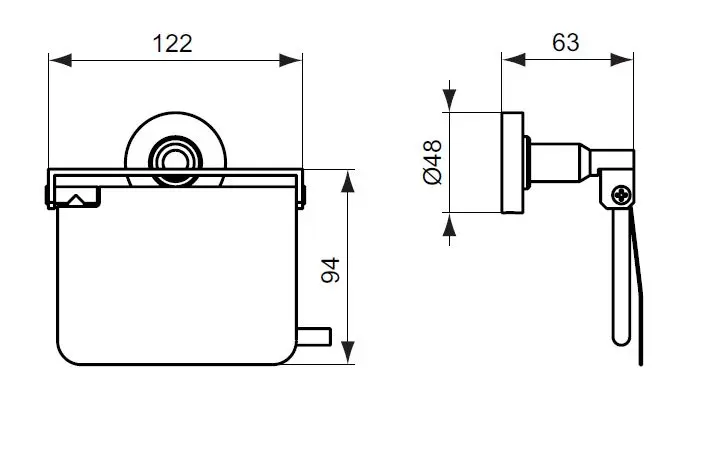 Ideal Standard - IOM - WC-papír tartó - A9127AA – 2. kép