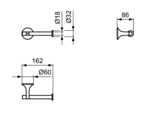 Ideal Standard - La Dolce Vita - WC-papír tartó - T5495GN – 2. kép